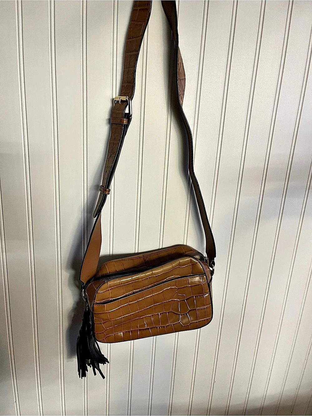 Uterqüe Brown Crossbody Bag Like New